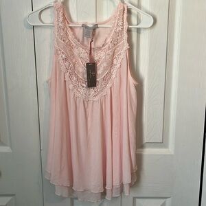 Float, pink tank top